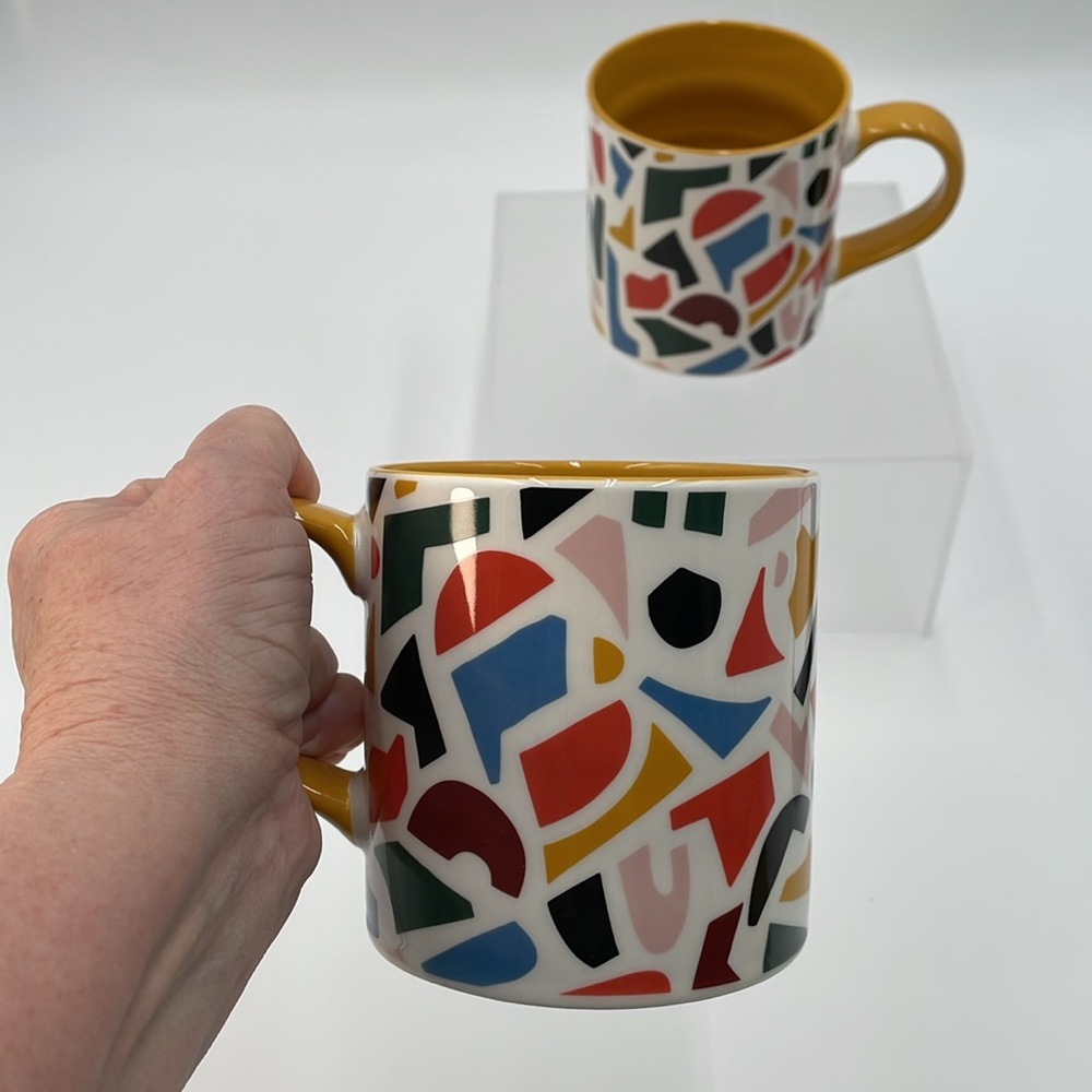 Target Room Essentials Geometric Art Graphic Shapes‎ Ceramic Mugs - New - Picture 10 of 10